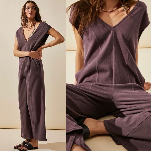 Free People Pants - NWT Free People Avenue One Piece Shapeless Knit Jumpsuit